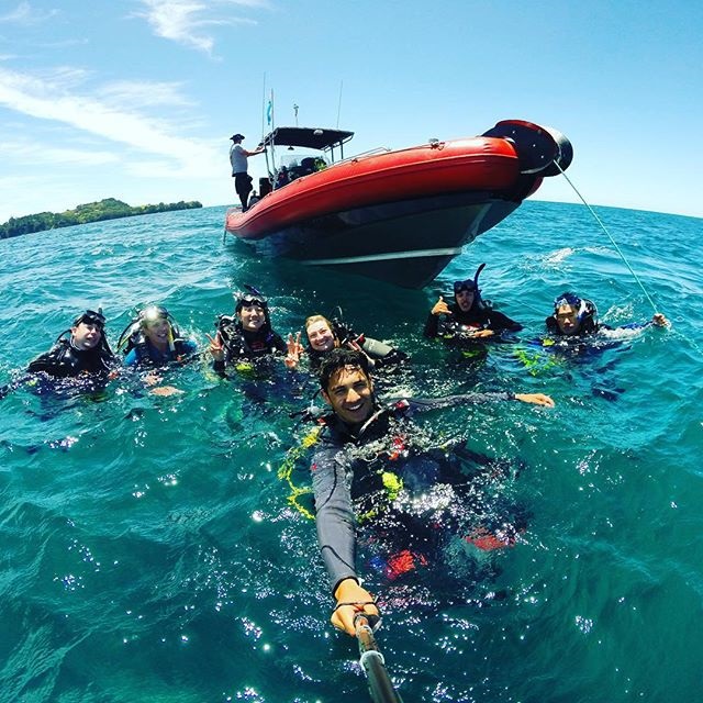 Living the Dream - teaching people to scuba dive for a job !